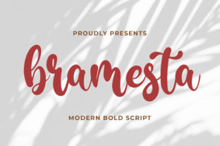 Bramesta: A Bold Script Font for Makers