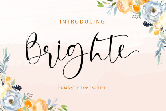 Brighte: A Modern Script Font for Web Design
