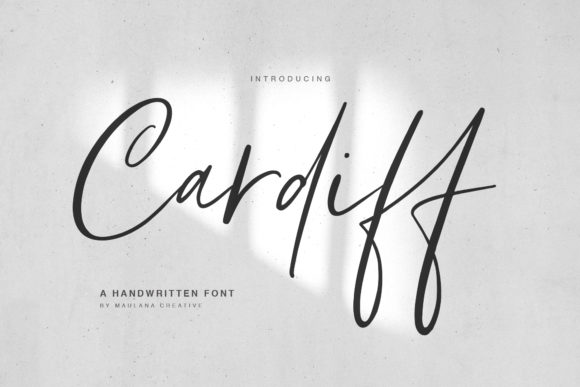 Cardiff: A Light Script Font for Editorial Design