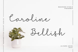 Caroline Bellish: A Modern Script Font for Crafters