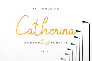 Catherina: A Bold Script Font for Crafters