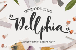 Dellphia: A Cute Script Font for Small Business Branding