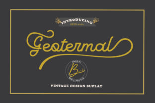 Geotermal: A Vintage Script Font for Crafters