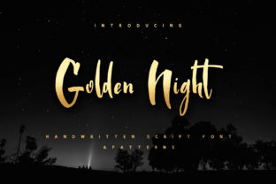 Golden Night: A Handwritten Script Font for Elegant Editorial Design