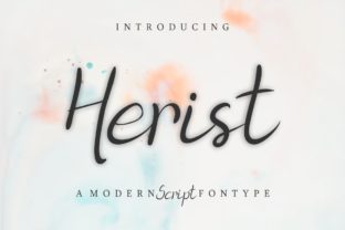Herist: A Modern Script Font for Makers