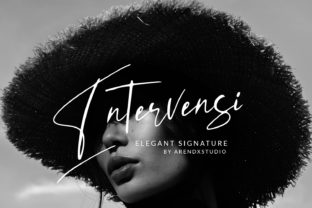 Intervensi: A Modern Script Font for Makers