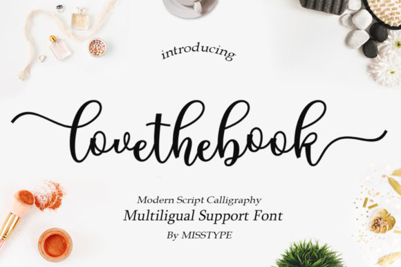 Lovethebook: A Romantic Script Font for Campaigns