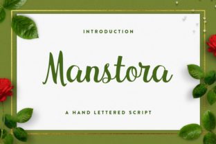 Manstora: A Hand-Lettered Script Font for Crafters