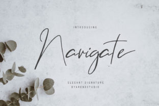 Navigate: A Unique Script Font for Crafters