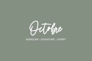 Octobre: A Modern Script Font for Marketers