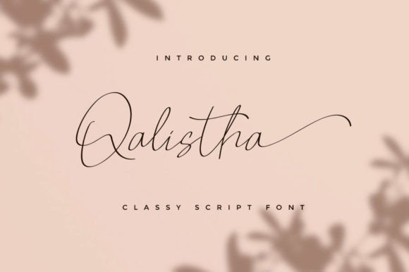 Qalistha: A Sweet Script Font for Modern Web Design
