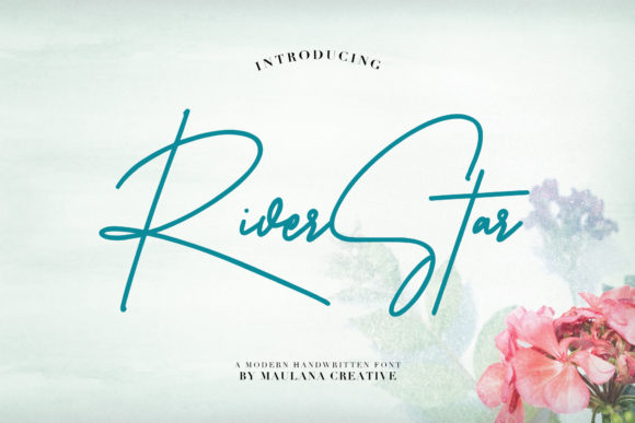 Riverstar Signature: A Premium Handwritten Font for Branding