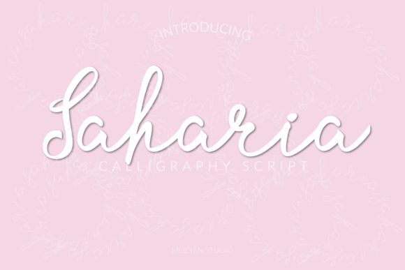 Saharia: A Handwritten Font for Modern Marketers