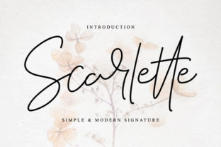Scarlette: A Romantic Script Font for Editorial Design