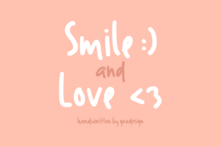 Smile and Love: A Cheerful Script Font for Editors