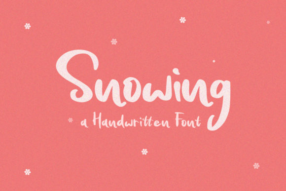 Snowing: A Winter-Inspired Script Font for Editorial Design