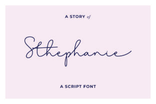 Stephanie: A Modern Script Font for Web Design