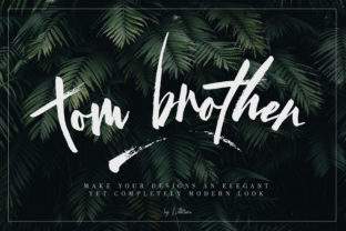 Tom Brother: A Textured Brush Font for Editorial Design