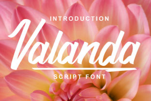 Valanda: A Script Font for Modern Editorial Design