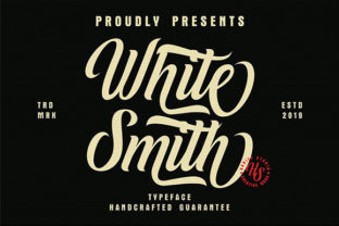 White Smith: A Daring Script Font for Brand Identity