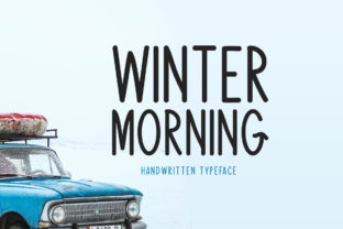 Winter Morning: A Cool Script Font for Crafters